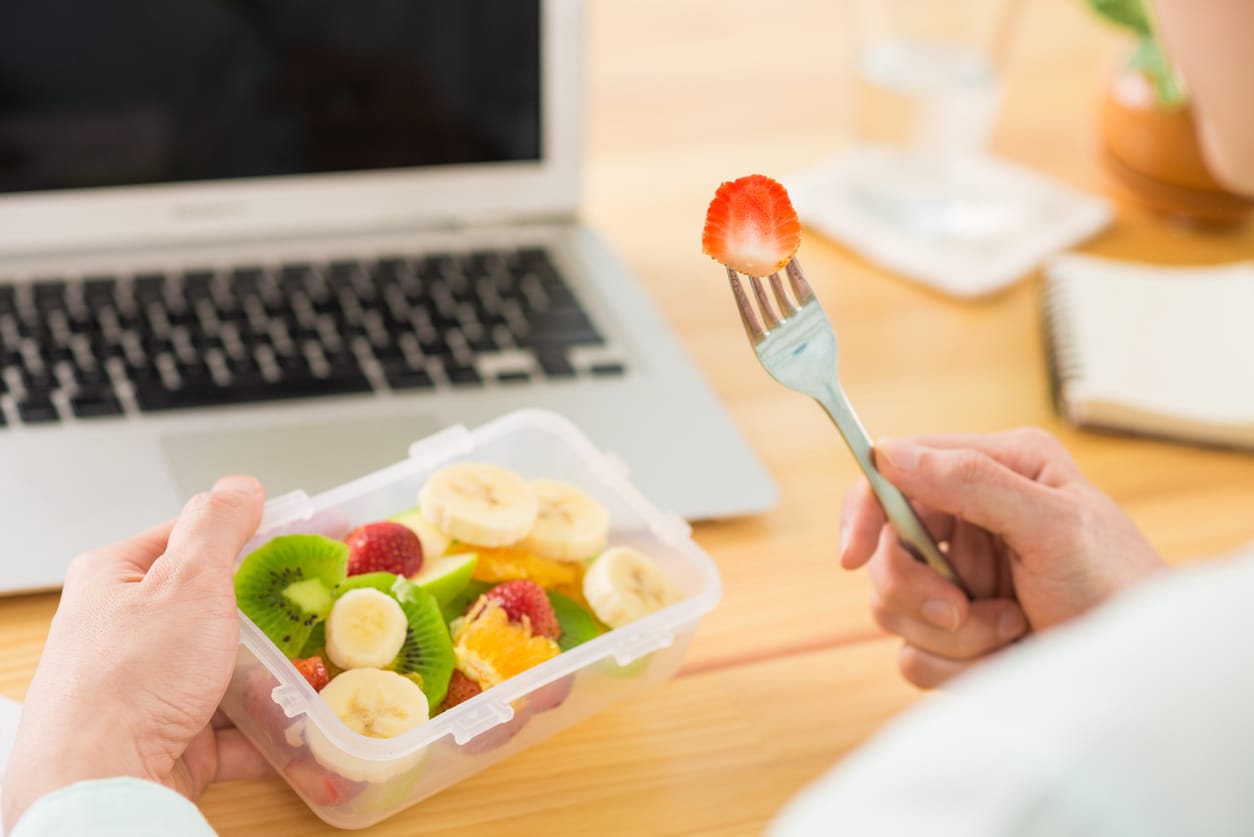 Colaciones saludables en el trabajo